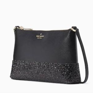 NWT-Kate Spade Crossbody Black with Glitter bag